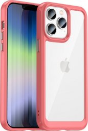 Braders Etui Outer Braders z żelową ramką do iPhone 14 Pro Max czerwony