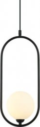 Lampa wisząca Italux Modernistyczna lampa wisząca Lupus do salonu czarna biała