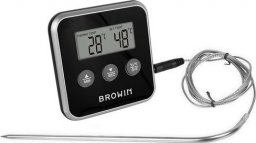 Minutnik Browin BROWIN - Termometr do żywności - pieczenia - sonda - do 250 *C - mix kolorów