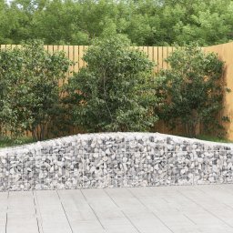 vidaXL vidaXL Kosze gabionowe, 2 szt, 400x50x40/60 cm, galwanizowane żelazo