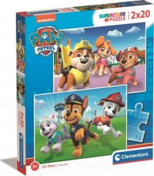  Clementoni CLE puzzle 2x20 SuperKolor Psi Patrol 24800