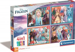  Clementoni CLE puzzle 4w1 SuperKolor Frozen 21518