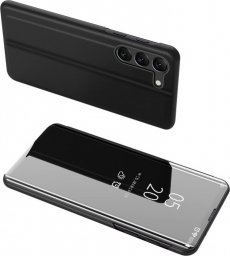  Hurtel Clear View Case etui do Samsung Galaxy S23+ pokrowiec z klapką czarne