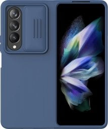  Nillkin Nillkin CamShield Silky Silicone Case etui Samsung Galaxy Z Fold 4 silikonowy pokrowiec z osłoną na aparat niebieskie