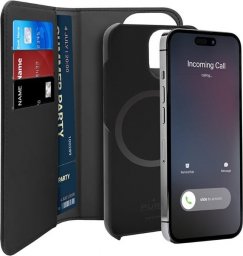 Puro PURO Wallet Detachable MagSafe - Etui 2w1 iPhone 14 Pro Max (czarny)