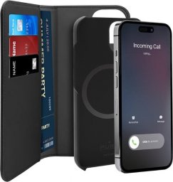  Puro PURO Wallet Detachable MagSafe - Etui 2w1 iPhone 14 / iPhone 13 (czarny)
