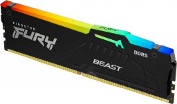 Pamięć Kingston Fury Beast RGB, DDR5, 32 GB, 6000MHz, CL36 (KF560C36BBEA-32)