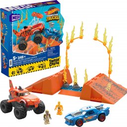  Mattel Mega Hot Wheels Monster Trucks Tiger Shark Kaskaderski skok HKF88