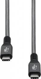 Kabel USB ProXtend USB-C - USB-C 1.2 m Szary (USB4-40G100W-0012)