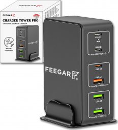 Ładowarka Feegar Tower PRO 3x USB-A 3x USB-C 5 A (5904610880258)