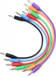 Kabel Medialove Jack 3.5mm - Jack 3.5mm 0.3m niebieski (MINIPATCH6X30MIX)