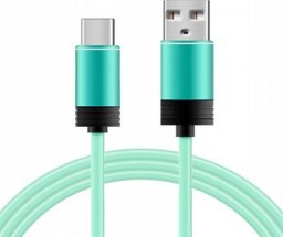 Kabel USB mójworld USB-A - USB-C 1 m Zielony