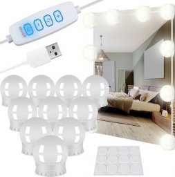  Izoxis Lampki LED na lustro/ do toaletki- 10szt.