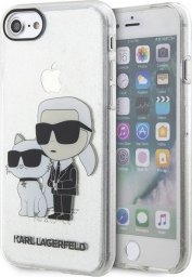  Karl Lagerfeld Etui Karl Lagerfeld KLHCI8HNKCTGT Apple iPhone SE 2022/SE 2020/8/7 transparent hardcase Gliter Karl&Choupette