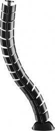 Organizer InLine InLine® Cable duct flexible, vertical for tables, 2 chambers, 0.80m, black