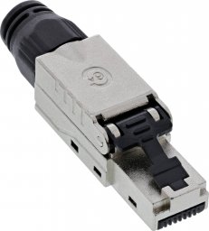  InLine InLine® RJ45 plug Cat.6A 500MHz, field-installable, shielded, with screw cap