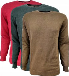  Anagre SWETER MĘSKI klasyczny sweterek BRĄZ 3XL