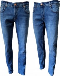  Anagre SPODNIE MĘSKIE jasny jeans, prosta nogawka 42