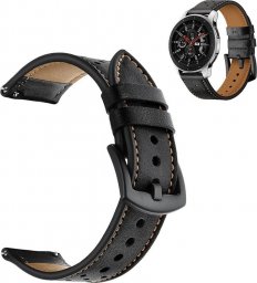  Strado Pasek Skórzany Galaxy Watch 46 mm - Black