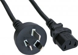 Kabel zasilający InLine InLine® Power cable, Australia to 3pin IEC C13, black, 5,0m