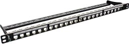 InLine InLine® Blank Patch Panel 19" 24 Port 0.5U black for RJ45 Keystones