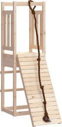  vidaXL vidaXL Domek ze ścianką wspinaczkową dla dzieci, lite drewno sosnowe