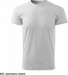  MALFINI Basic Free F29 - ADLER - Koszulka męska, 160 g/m2 - jasnoszary melanż 3XL