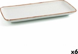 Ariane Półmisek Kuchenny Ariane Terra Prostokątny Ceramika Beżowy (36 x 16,5 cm) (6 Sztuk)