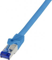  LogiLink Logilink Patchkabel Ultraflex, Cat.6A, S/FTP, blau, 0,25 m
