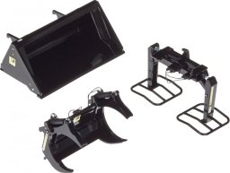 Wiking Wiking front loader tools set A black, model vehicle