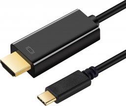 Kabel USB Art USB-C - HDMI 1.8 m Czarny (KABUSBC OEM-C3-2)