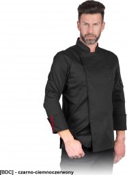  R.E.I.S. VOLTA-M - męska bluza kucharska z długim rękawem, 100% bawełna  210 g/m2, zapięcie 12 zatrzasków, stójka L