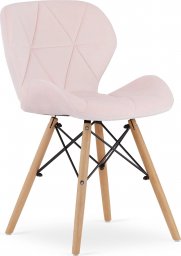  Taakie Meble Krzesło LAGO Aksamit - róż x 4