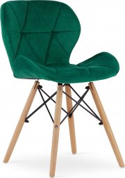  Taakie Meble Krzesło LAGO Aksamit - zielone x 4