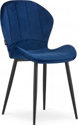 Taakie Meble Krzesło TERNI - niebieski aksamit x 4
