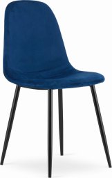  Taakie Meble Krzesło COMO - niebieski aksamit x 4
