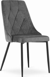 Taakie Meble Krzesło IMOLA - ciemny szary aksamit x 4