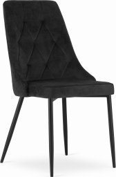 Taakie Meble Krzesło IMOLA - czarny aksamit x 4