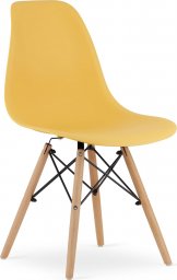  Taakie Meble Krzesło OSAKA musztarda / nogi naturalne x 4