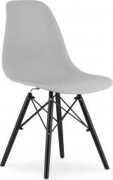  Taakie Meble Krzesło OSAKA szare / nogi czarne x 4