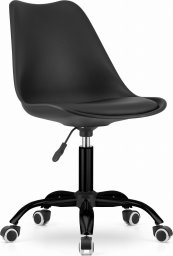  Taakie Meble Krzesło obrotowe ANDRIA - czarna podstawa, czarno-czarne