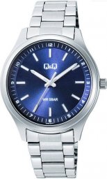 Zegarek Q&Q Zegarek QQ Q49B-001P Męski Klasyczny Niebieski 50M