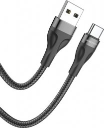 Kabel USB BOROFONE KABEL BX61 SOURCE - USB NA TYP C - 3A 1 METR CZARNY