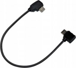 Kabel USB BRDRC microUSB - microUSB 0.2 m Czarny