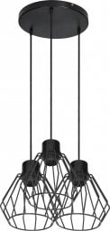 Lampa wisząca Orno PINO lampa wisząca, moc max. 3x60W, E27, czarna, podstawa okrągła