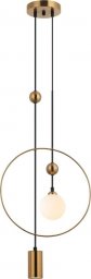 Lampa wisząca Italux Wisząca lampa Trosti PND-428892-BRO do kuchni mosiądz