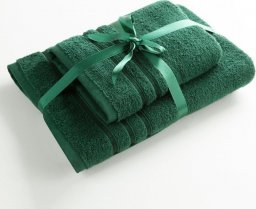  Eurofirany Komplet ręczników bawełnianych LOCA 50x90 + 70x140 c. zielony