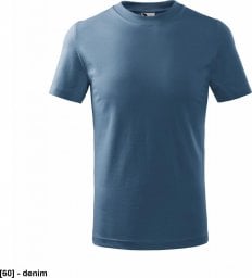  MALFINI Basic 138 - ADLER - Koszulka dziecięca, 160 g/m2 - DENIM 146 cm/10 lat