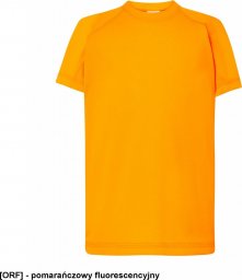  JHK TSRKSPOR SPORT KID - T-shirt dziecięcy z krótkim rękawem - pomarańczowy fluorescencyjny - wzrost 110-152cm. 7-8