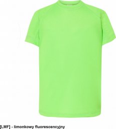  JHK TSRKSPOR SPORT KID - T-shirt dziecięcy z krótkim rękawem - limonkowy fluorescencyjny - wzrost 110-152cm. 3-4